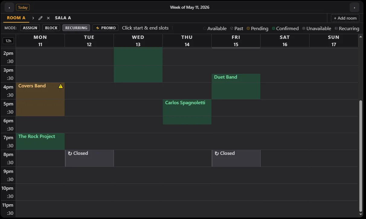Studio Booking System